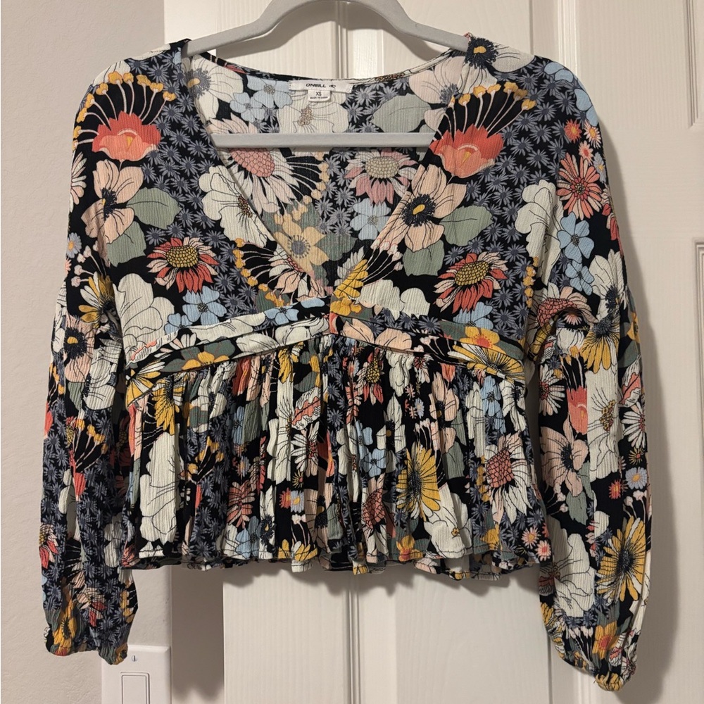 O’Neill Mary Floral Long Sleeve Women's Top XS